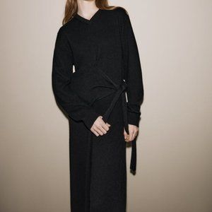 NWT ZARA 100% CASHMERE KNOTTED DRESS M, S, L